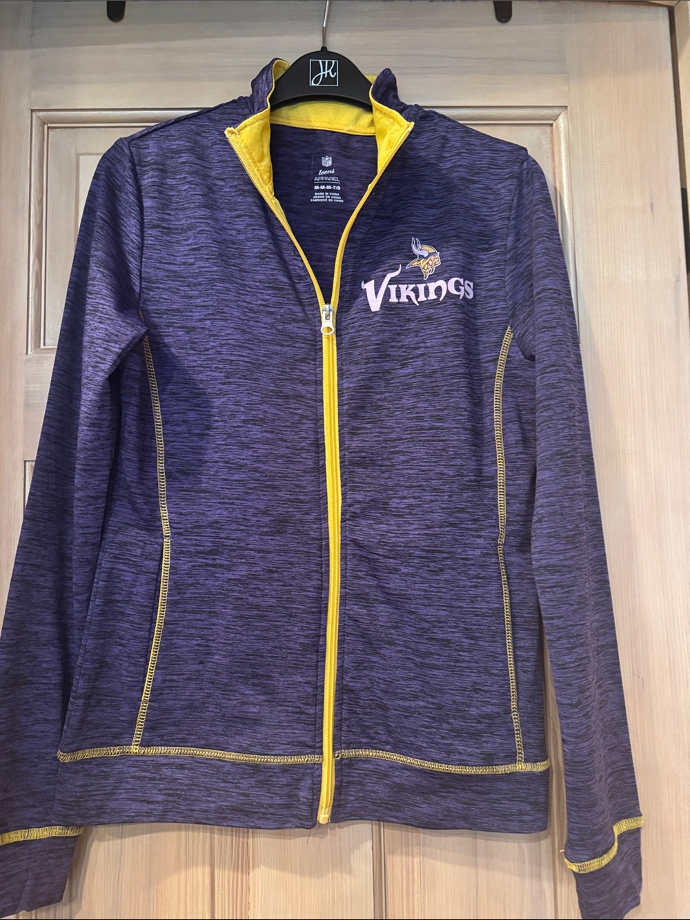 NFL Minnesota Vikings Purple Full-Zip Utility Jacket with Yellow Trim